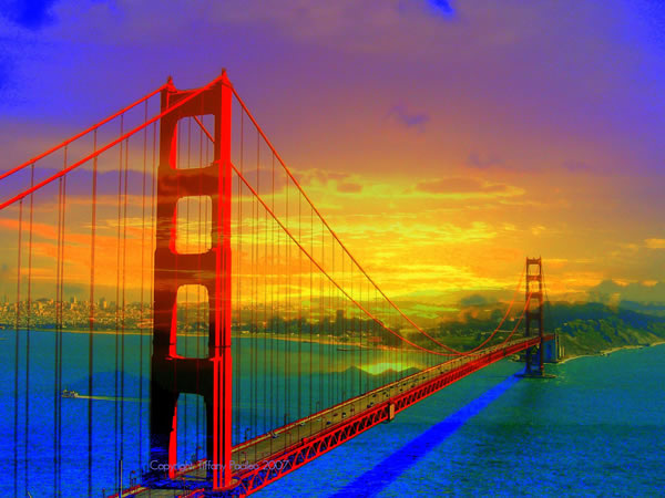 the golden gate bridge pictures. Golden Gate Bridge Double