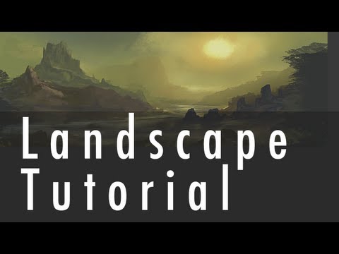 10 Digital Painting Landscape Tutorials and Demos using Photoshop