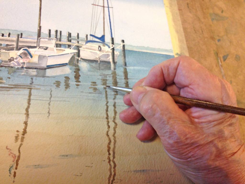 how to paint a seascape in watercolour