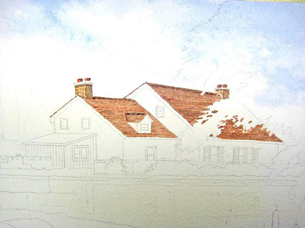 how to paint a landscape with watercolor