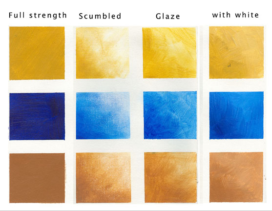 oil painting glazing