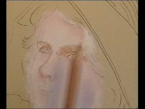 Skin Tone Drawing Demonstration With Pastel Pencils
