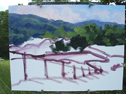 Plein air painting instruction Jennifer Young