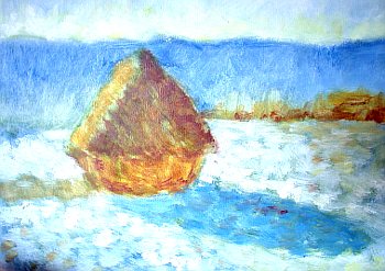 paint Monet's haystack 3