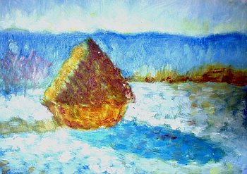 paint Monet's haystack 5