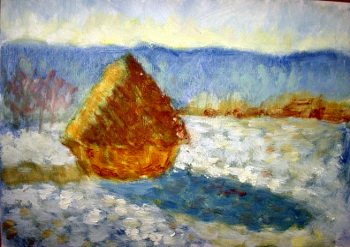 paint Monet's haystack 6