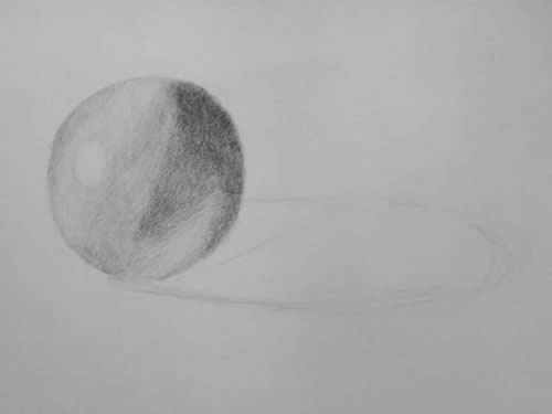 Beginner Drawing - Shade Sphere 3