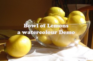 Watercolor Demonstration Introduction Lemons