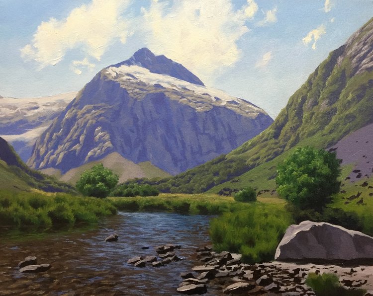 How to Paint a Mountain Landscape - A Step by Step Guide•Art