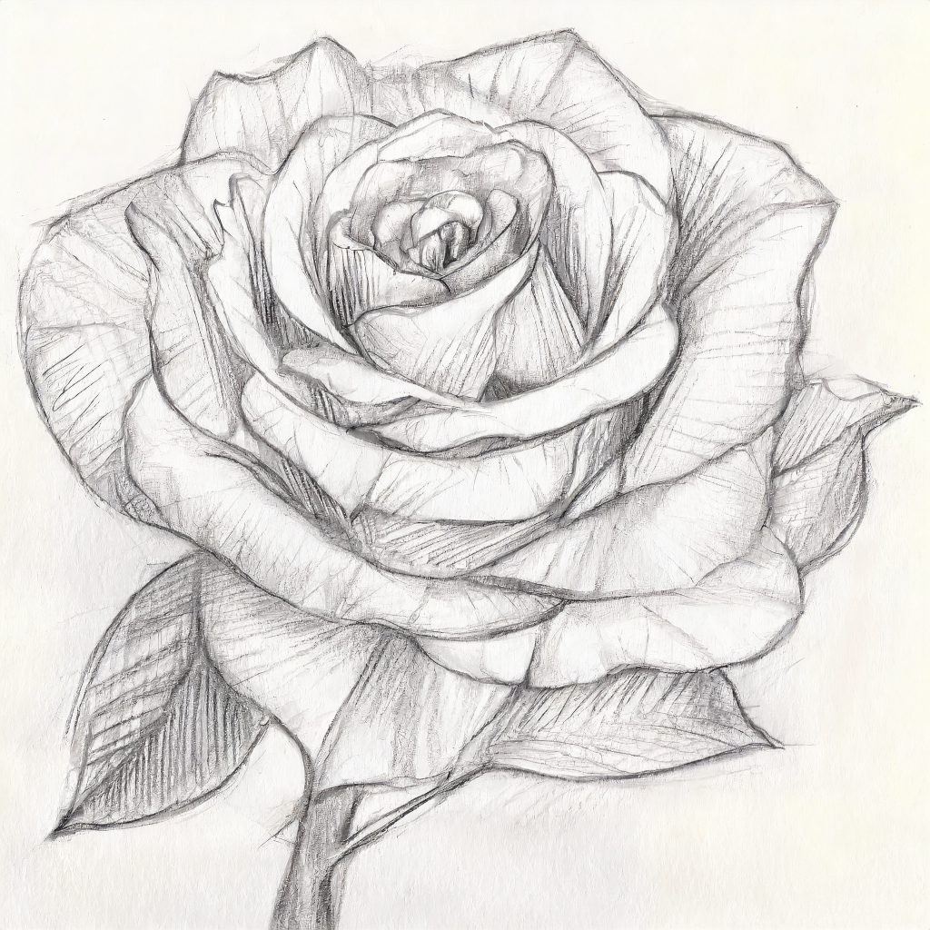 How to Draw a Realistic Rose for Beginners