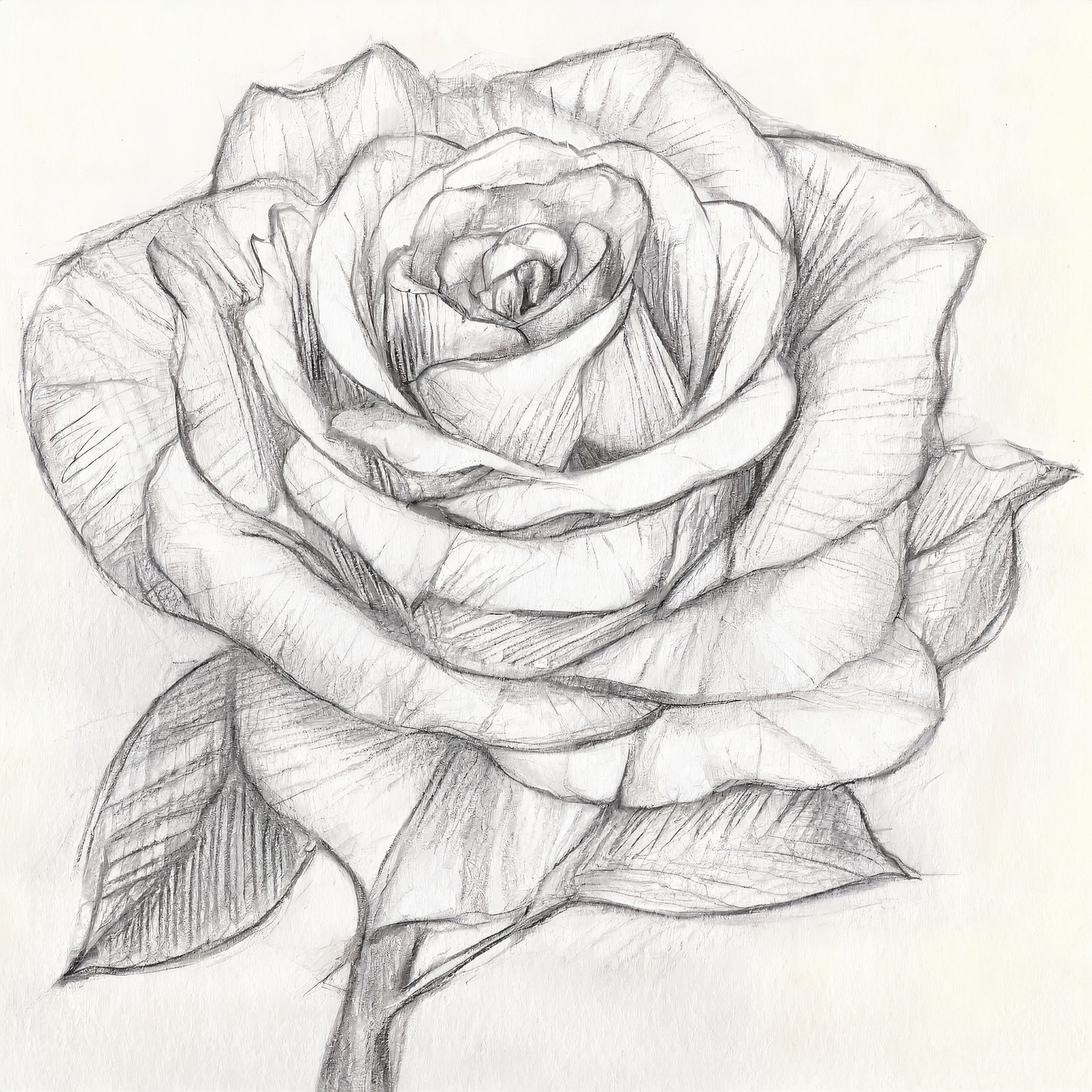 A Picture of Rose - Original Color Pencil Drawing of a Rose | eBay-saigonsouth.com.vn