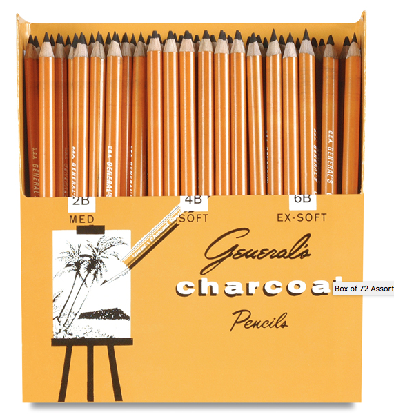 General's Charcoal Pencils Set of 72