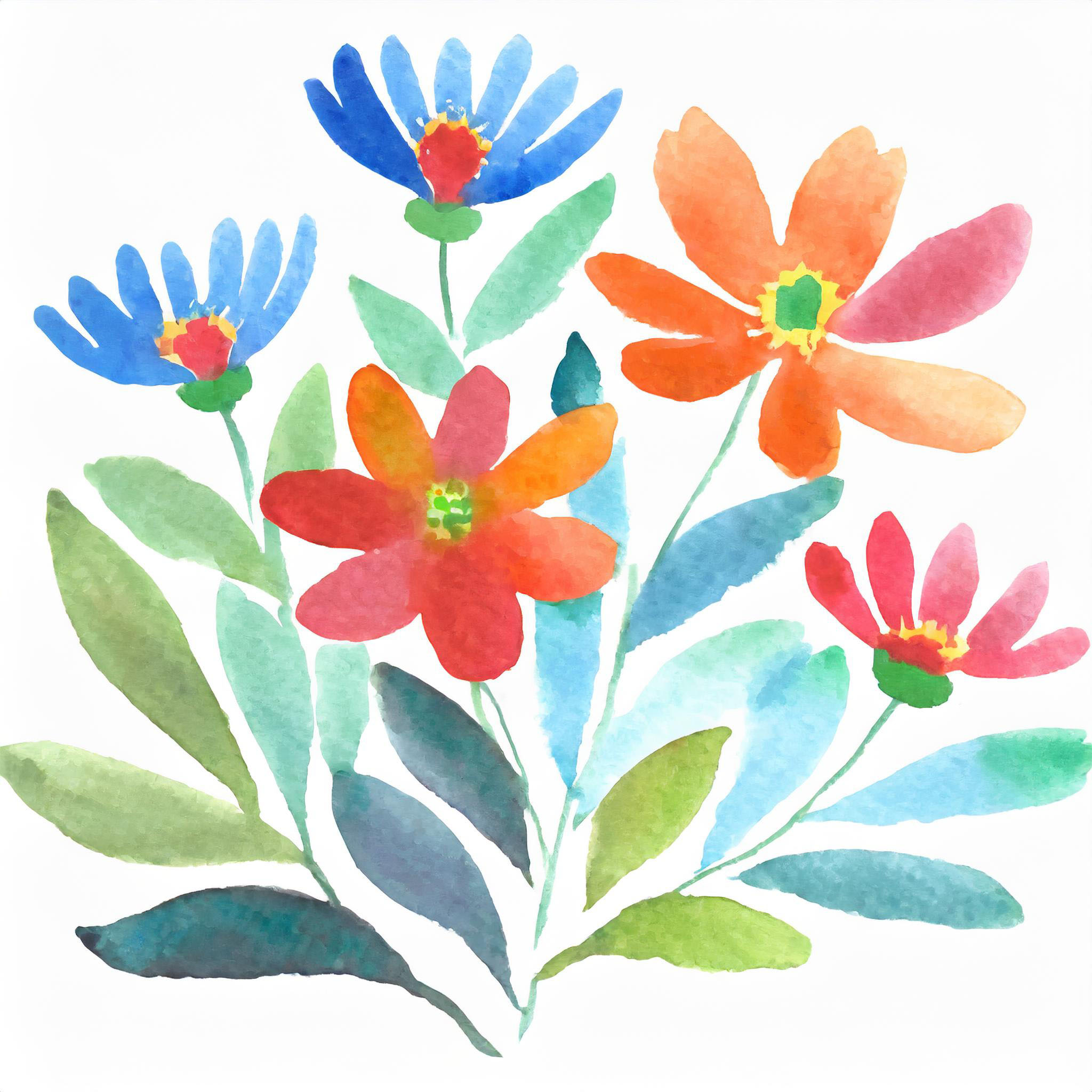 Easy Watercolor Flowers for Beginners