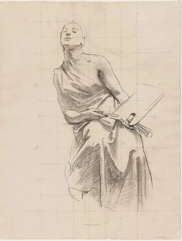 John_Singer_Sargent_-_Sketch_for_Architecture,_Painting_and_Sculpture_-_Painting_(recto),_c1917-1921_-_Museum_of_Fine_Arts,_Boston copy